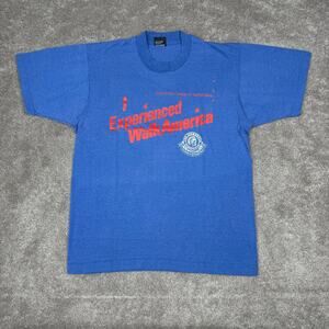 Vtg March of Dimes T-shirt Size M Screen Stars WalkAmerica 90s Blue Indie